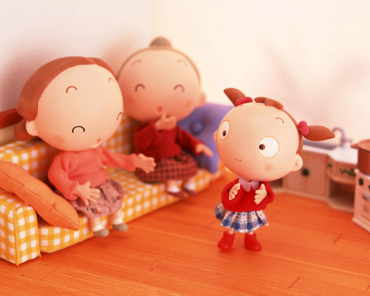 壁纸1280×1024温馨快乐家庭壁纸壁纸,温馨快