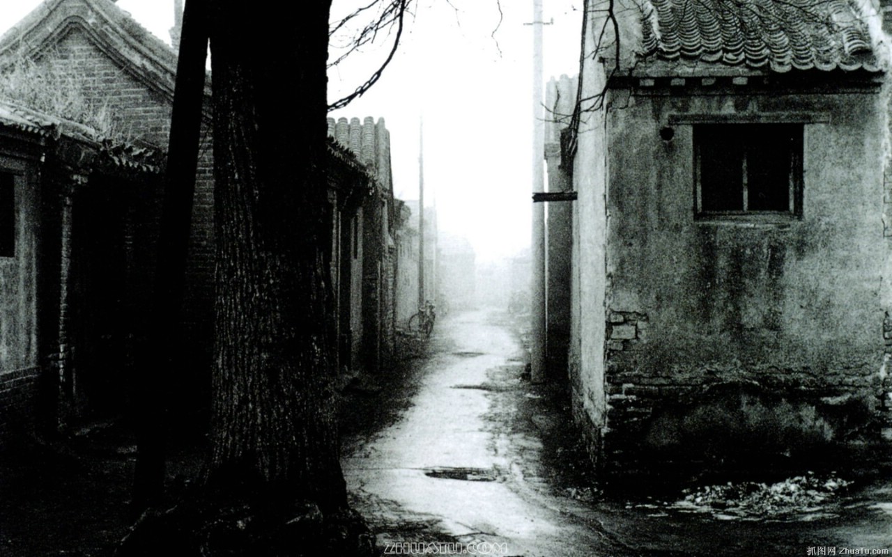 壁纸1280×800<em>怀旧</em> 胡同生活老<em>照片</em>宽屏壁纸