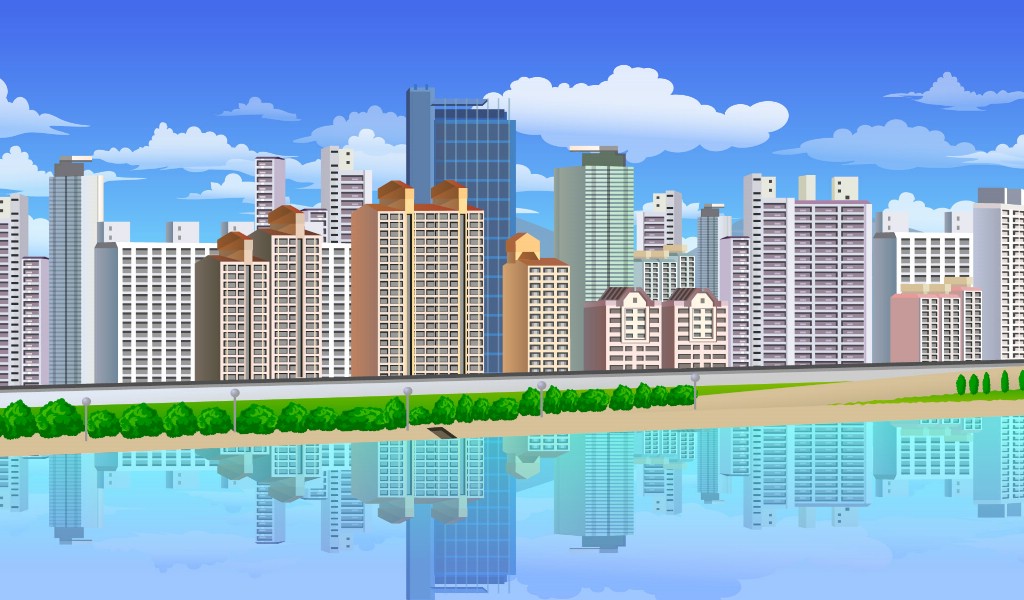 城市高楼简笔画大全_家具; 壁纸1024×600矢量设计高楼大; 高楼简笔画