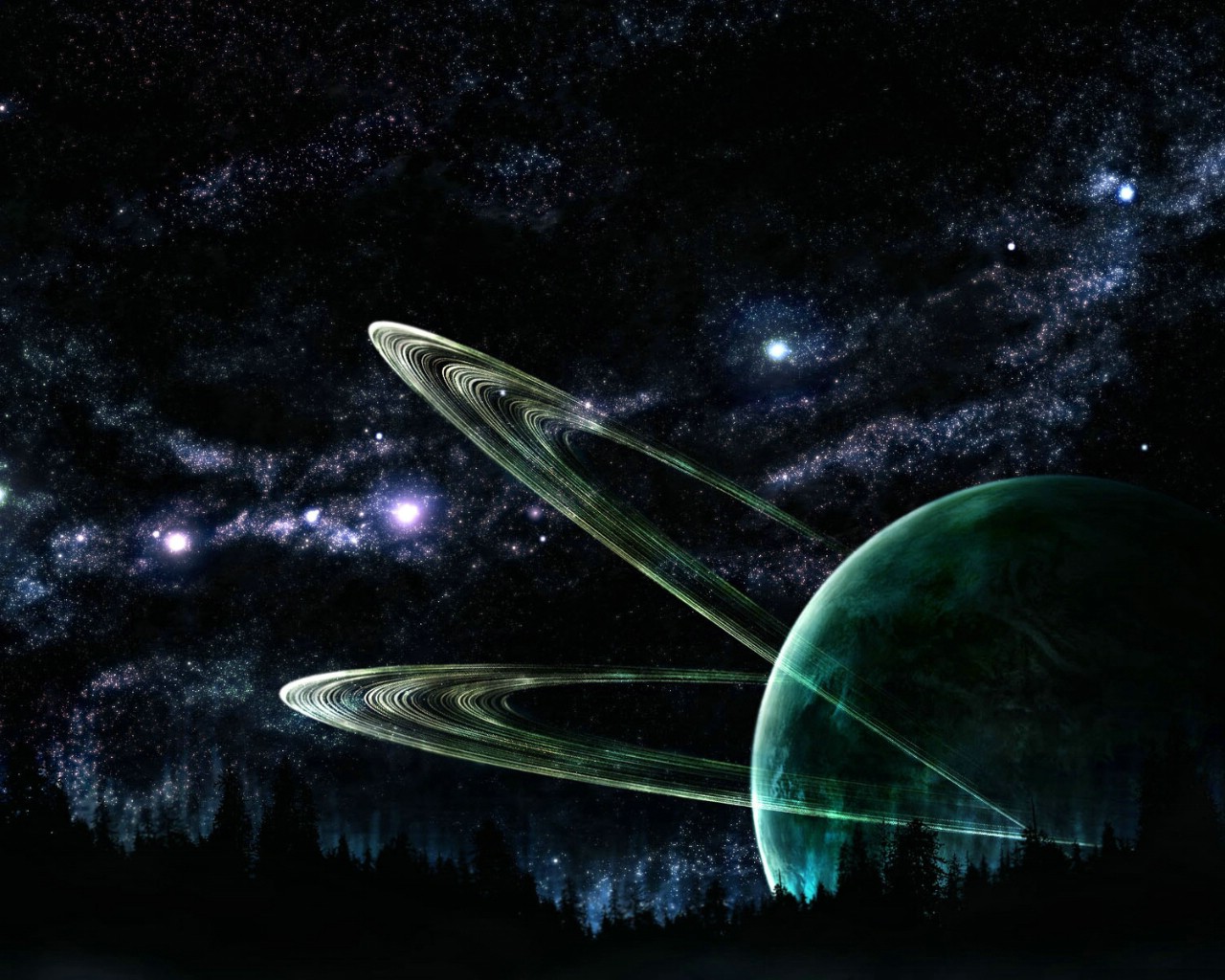 壁纸1280×1024坐飞船 看无限星空壁纸,坐飞船